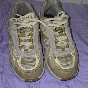 Zara Kids Beige and Brown Sneakers